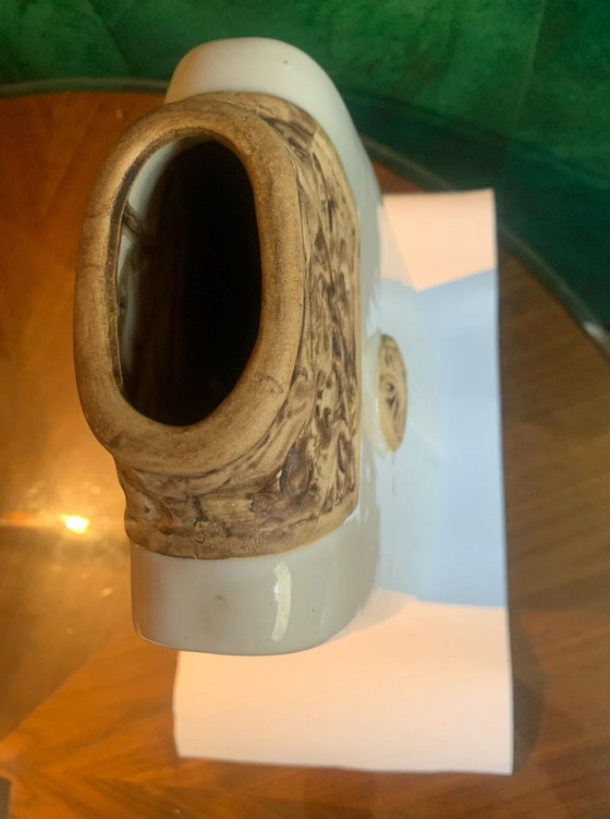 Grande Vaso Decorativo in Gres con Decorazione Antica e Drappeggio Stilizzato – Vasi, Ceramic (photo 4 of 9)