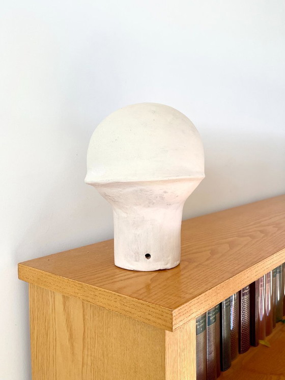 Image 1 of French contemporary ceramic lamp, "Saturno" by Renzo Maar
