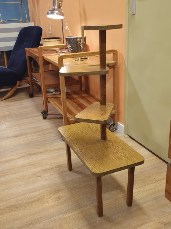 Image 1 of Vintage Formica Plantentafeltje Plantentafel Bijzettafel