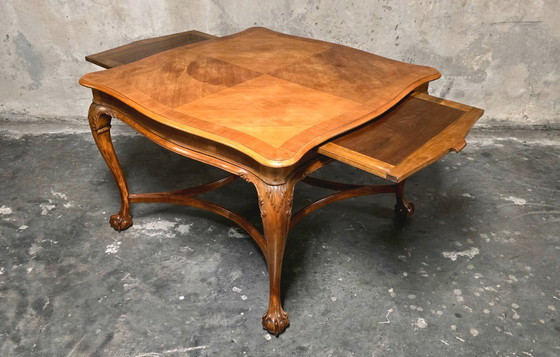 Image 1 of Salontafel of speeltafel in Regency/Lodewijk XV-stijl - 20e eeuw