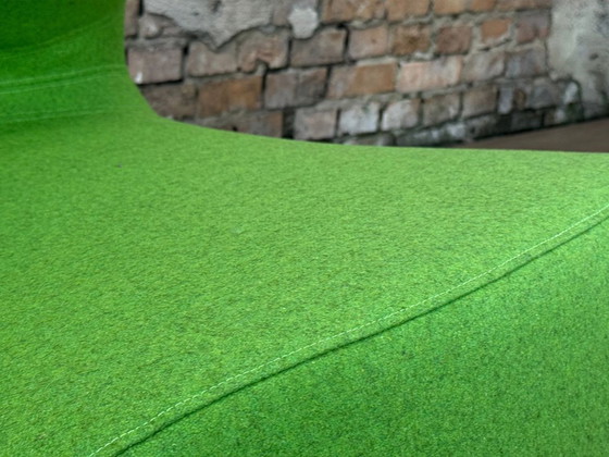 Softline Rio Pouf – Green | Busk+Hertzog – Armchairs, Textile, Chrome (photo 11 of 14)