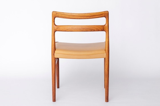 Image 1 of Vintage Danish Desk Chair by Søren Willadsen Furniture, 1960s–70s, Rosewood Frame with Original Beige Faux Leather