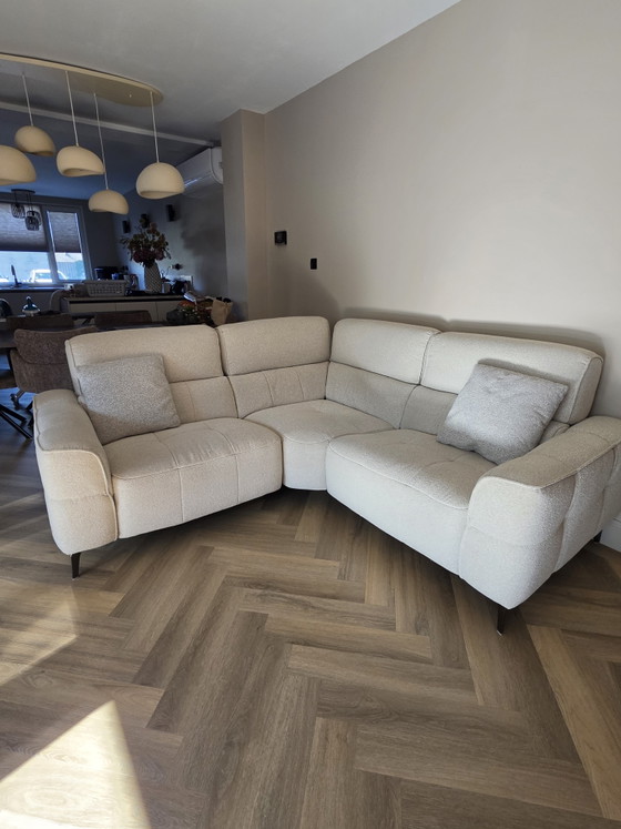 Mancini Ecksofa in beigem Stoff – Mancini vicenza Italië, Metall (photo 4 of 6)