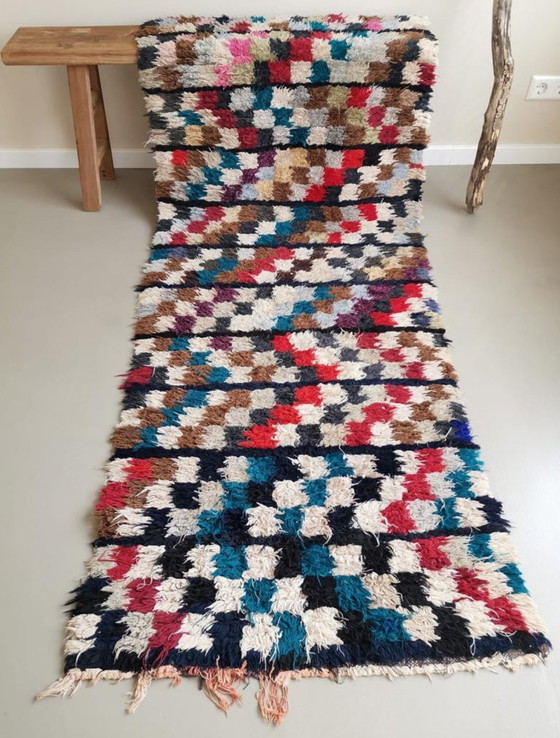 Image 1 of Boucherouite tapijt/loper 244x85cm