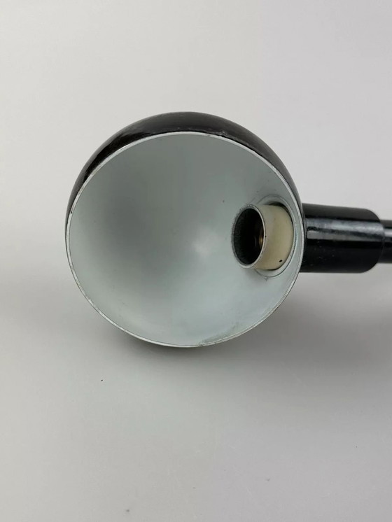 Image 1 of 60s 70s tafellamp klem lamp zwanenhals space age design metaal