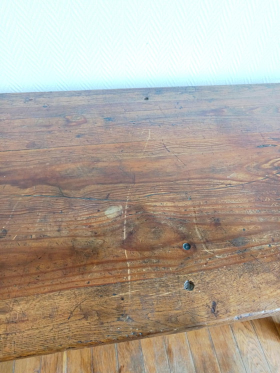 Image 1 of Rustieke boerderij- of kantoortafel Circa 1920