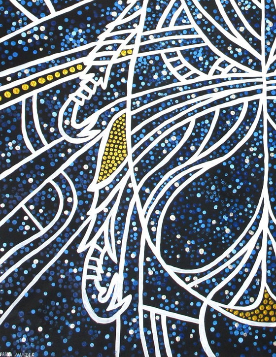 Image 1 of Zodiaco nello spazio (dipinto a mano)