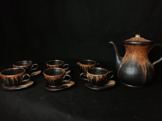 Image 1 of Service à Thé du Céramiste Belge Marcellus Aubry