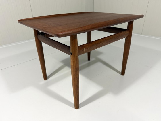 Grete Jalk tavolino da caffè/laterale in teak Glostrup Møbelfabrik Danimarca, Tavolini da caffè, Legno (foto 6 di 12)