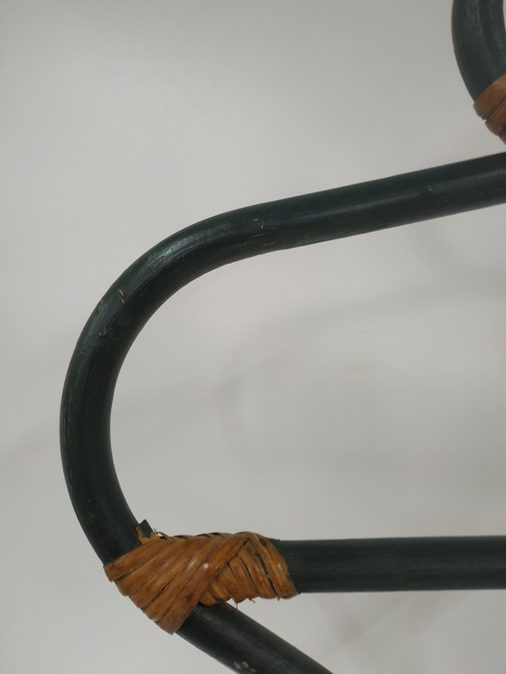 Image 1 of Rare robe vintage en rotin/objet d'art