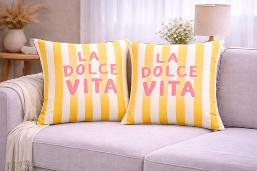 2 Dolce Vita Cushion Covers