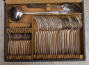Versilbertes Art-Deco-Besteckset