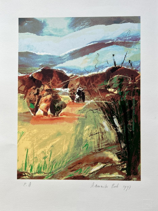Screen print Annemiki Bok
