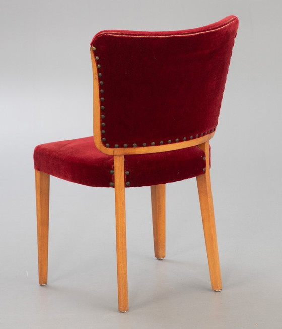 Image 1 of 4 schwedische Stühle aus den 40er Jahren, zugeschrieben Otto Schulz für Boet