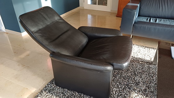 Image 1 of De Sede DS55 relaxfauteuil zwart Nekleer