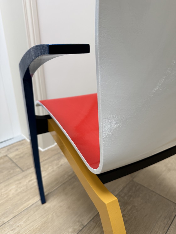 Image 1 of Chaise de salle à manger Leolux Camarilla "Mondriaan" inspirée