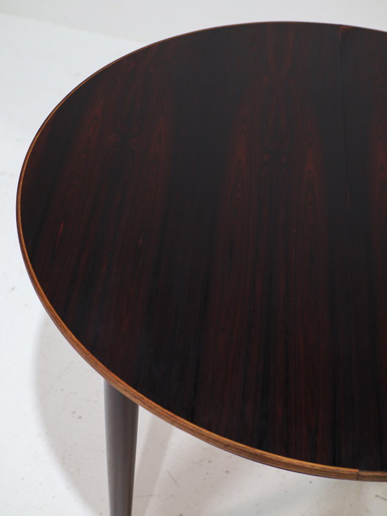 Extendable Round Dining Table Rosewood Danish 1960s – Vintage (photo 8 of 15)