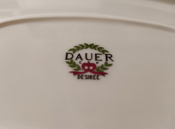 Image 1 of 3 assiettes de service de la marque Dauer C P Désirée - années 1940-1950