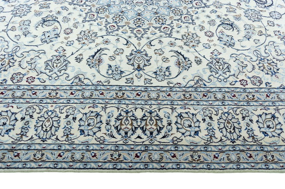 Image 1 of Hand Knotted Nain Carpet With Silk - 386 X 293 Cm