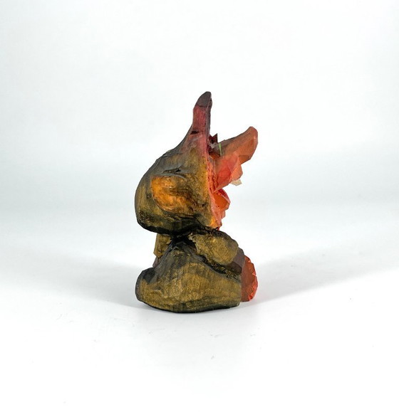 Image 1 of Hand-Carved Wooden Troll / Devil – Attributed to Henning, Norway – Scandinavian Folk Art