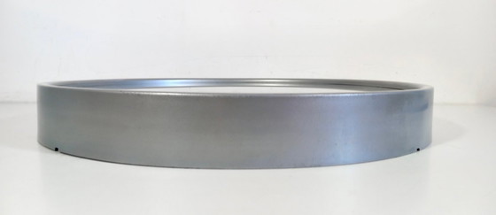 Image 1 of Jasper Morrison stijl minimalistische wandklok 26 cm donkergroen stil uurwerk