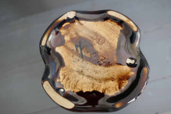 Image 1 of Art Deco vase Faiencerie de Thulin numbered 1943