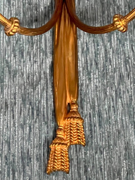 Paire d'appliques murales de style Louis XV. – Bronze (photo 3 of 5)