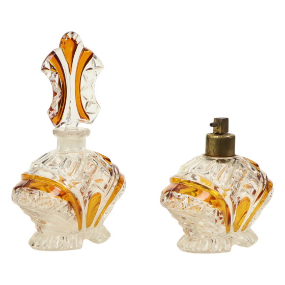 Image 1 of Art Deco Style Perfume Boudoir Crystal