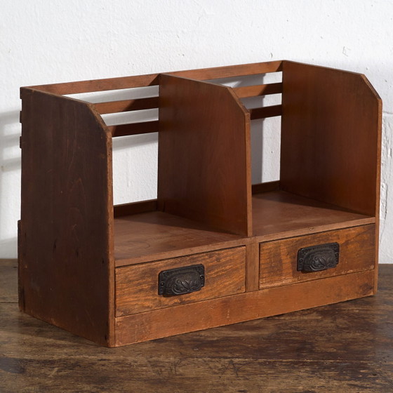 Antique Japanese desktop organiser with compartments and drawers – Japan, circa 1930 – Table accessories (photo 4 of 40)