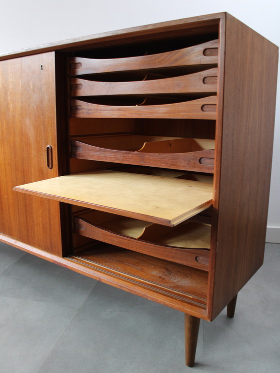 Image 1 of Vintage Danish Sideboard in Teak with 19 Drawers