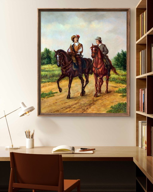 Original Oil Painting Provincial Air - Based on A. Dumas's "The Three Musketeers" – schilderijen tekeningen (photo 2 of 7)