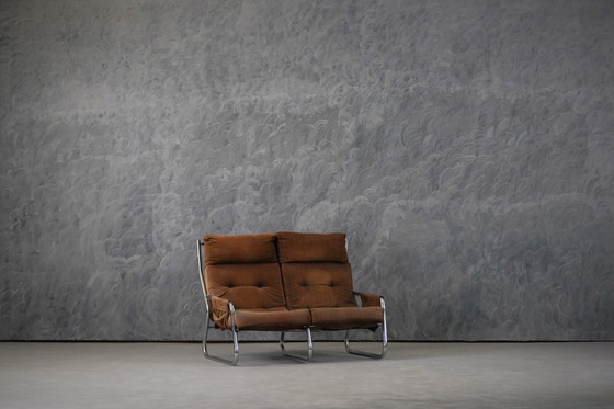 Image 1 of Fauteuil en sofa set uit het midden van de 20e eeuw, ontworpen door Gillis Lundgren, Ikea Zweden, jaren 70.