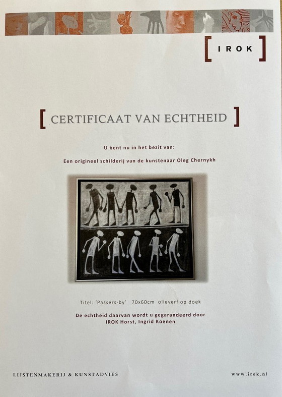 Image 1 of Schilderij ingelijst in baklijst van Oleg Chernykh