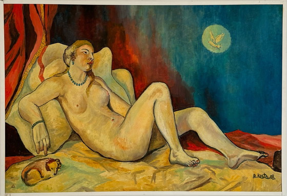 Large Nude Painting from 2008 by French Artist KESTA – Paintings & Drawings, Other (photo 6 of 15)