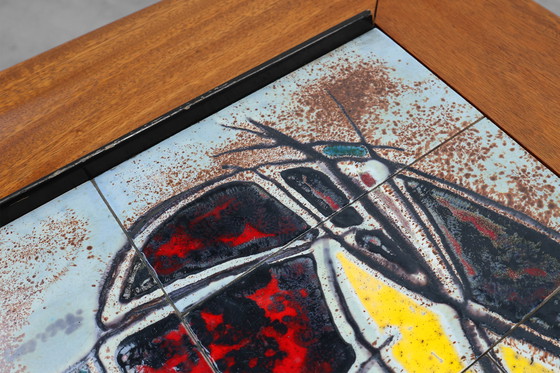 Image 1 of Coffee Table model 210, teak wood and ceramic, by Alfred Hendrickx, Belform