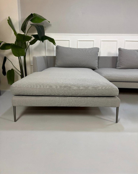 Image 1 of COR Pilotis Sofa Stoff Grau Ecksofa Designer Couch Sitzmöbel