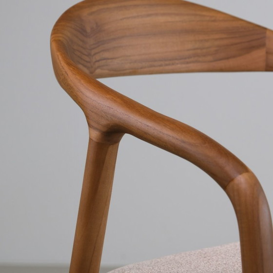 Mera Dining Chair – Natural Teak & Pebble Taupe – Interior Club, Wood (photo 6 of 7)