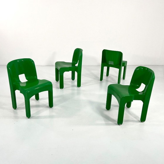 Image 1 of Green Model 4868 Universale Chair by Joe Colombo for Kartell, 1970s