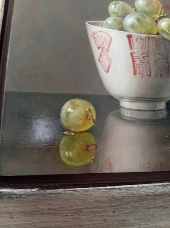 Image 1 of Pintura de Sven van Dorst. Título: Gota de rocío