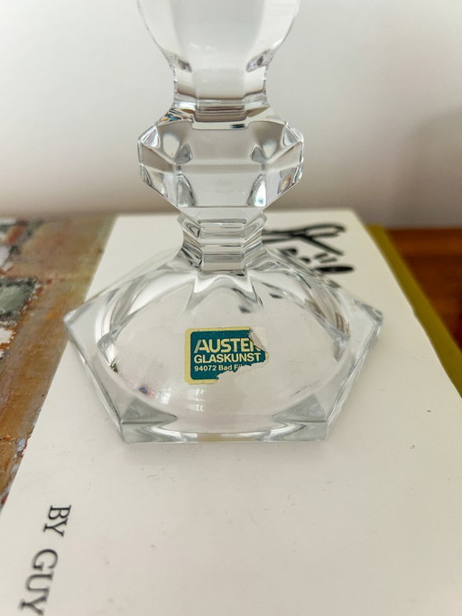 candeliere di cristallo vintage Austen Glass Art