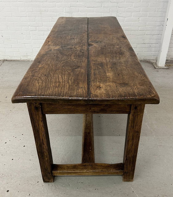 Image 1 of Table paysanne française ancienne