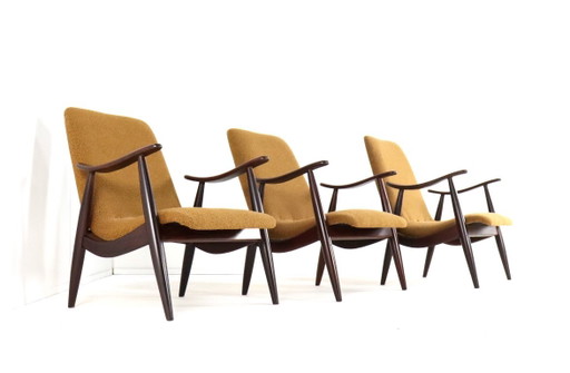 Poltrona vintage recentemente rivestita nello stile di Wébé Louis Van Teeffelen Popkensburg – fauteuils, Wood (photo 2 of 11)
