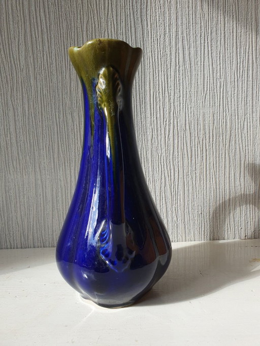 Antique Art Nouveau Vase – Orchies France (ca. 1920) – 27 cm – vazen, Ceramic (photo 2 of 9)