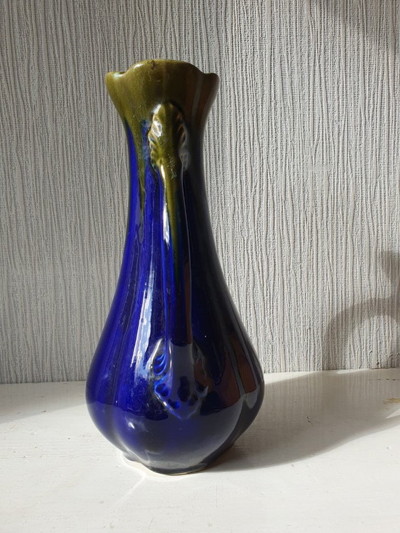 Antique Art Nouveau Vase – Orchies France (ca. 1920) – 27 cm – Ceramic (photo 2 of 9)