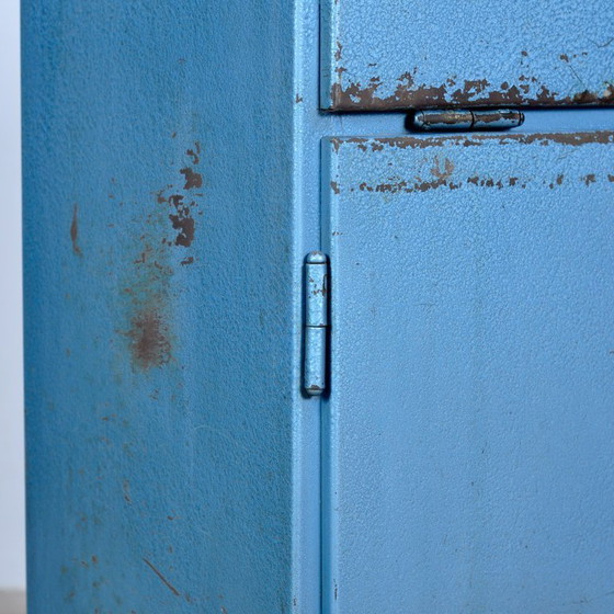 Image 1 of Piccolo mobile industriale in ferro con quattro cassetti, anni '70