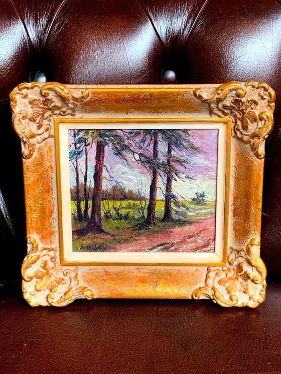 Table "Forest landscape". – Paintings & Drawings, Canvas (photo 7 of 7)