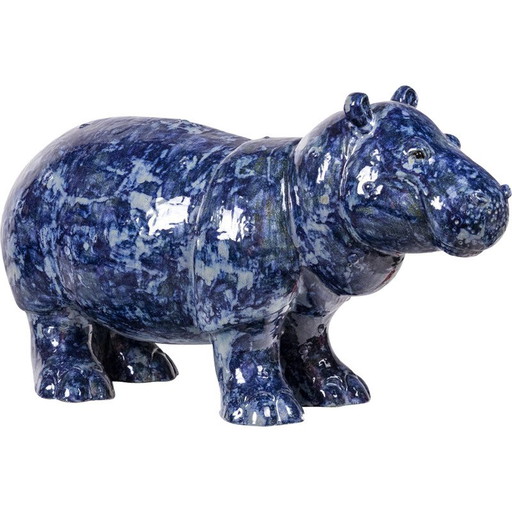 Vintage sculpture in glazed stoneware by Valérie Courtet