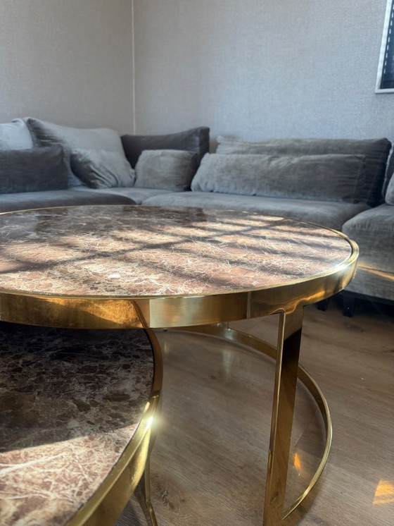 Image 1 of Tavolino da caffè Richmond Gold Brown Conrad