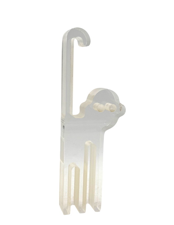 Image 1 of Silvio Russo, lucite monkey sculpture, Guzzini Italy 1970s