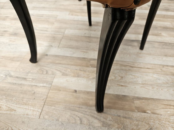 Set van 6 eetkamerstoelen van Vittorio Dassi uit de jaren 1950. – Wood (photo 11 of 17)